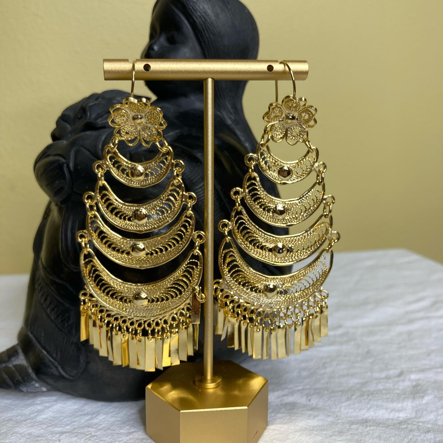 Folklorico Dance Earrings /Large Tehuana Earrings - Cascada